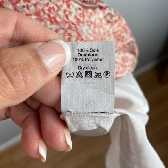 Madewell Silk Cold-Shoulder Dress Paisley Print Women's Medium Tie Strap Floral - Picture 8 of 8